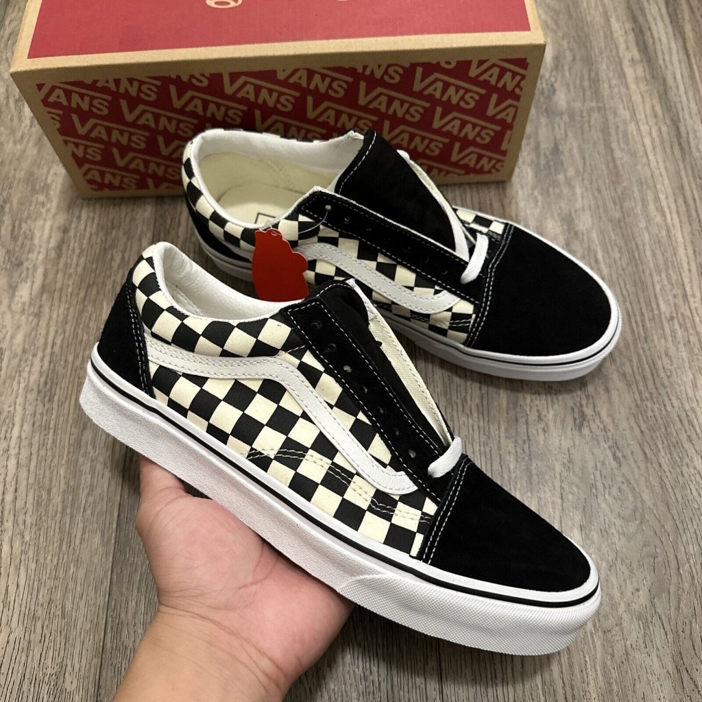 Vans Old Skool Unisex Checkerboard Vn0a38gip0s Low Top Skateboard Shoes Sz 8.5